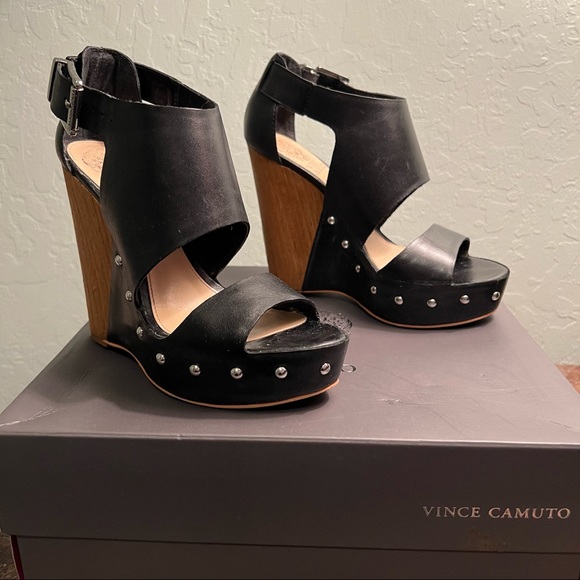 Vince Camuto Matta Studded Platform Wedge - Picture 4 of 6